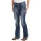 Rock & Roll Cowgirl Abstract Embroidered Jeans - Mid Rise, Bootcut (For Women)