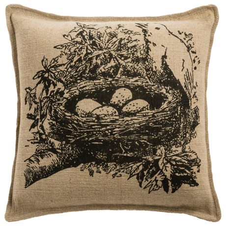 Rizzy Home Bird Collection Decor Pillow - 18x18”