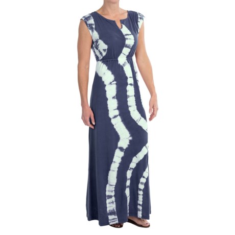 Aventura Clothing Charlize Maxi Dress - Organic Cotton-Modal, Tie-Dye, Short Sleeve (For Women)