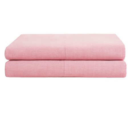 Westport Home Chambray Pillowcases - Standard, 200 TC Cotton, Pair