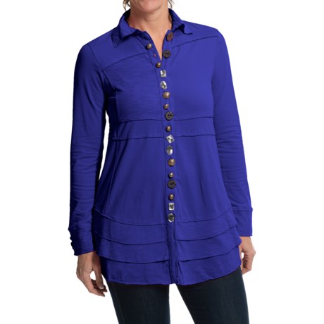 Neon Buddha Sage Shirt - Long Sleeve (For Women)