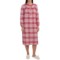 Nina Capri Flannel Nightshirt - Cotton, Long Sleeve (For Women)