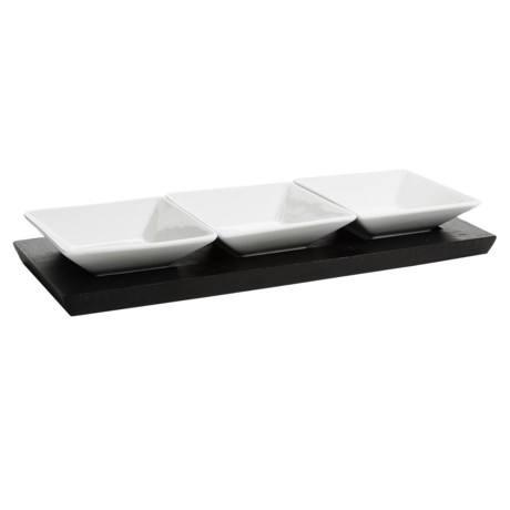 Crow Canyon Bowls and Tray Entertainment Set - 4-Piece