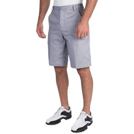 Puma Tech Plaid Bermuda Golf Shorts - UPF 50+ (For Men)