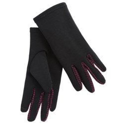 Weatherproof Single-Layer Stretch Gloves - Touchscreen Compatible (For Women)