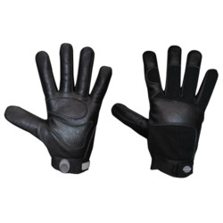 Dickies Tough Task Gloves - Black Goatskin Leather Palm (For Men and Women)