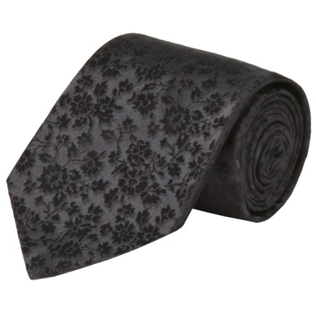 John Varvatos Star USA Tonal Floral Print Tie - Silk (For Men)
