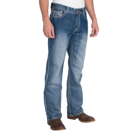 Rock & Roll Cowboy Double Barrel Abstract Jeans - Relaxed Fit, Straight Leg (For Men)