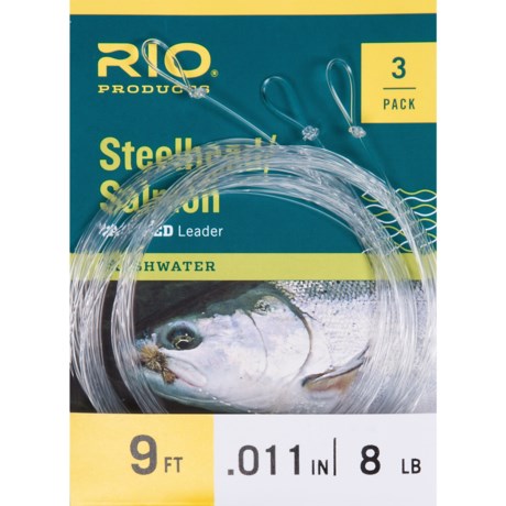 Rio Products Rio Steelhead/Salmon Fly Leader - 9’, 3-Pack