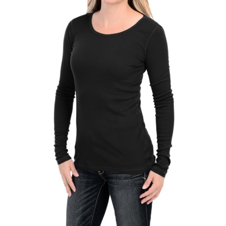 CG Sport Cable & Gauge Lightweight Ribbed Shirt - Long Sleeve (For Women)