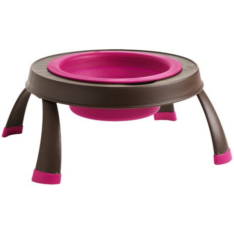 Dexas Popware Single Elevated Pet Bowl - Large, Collapsible