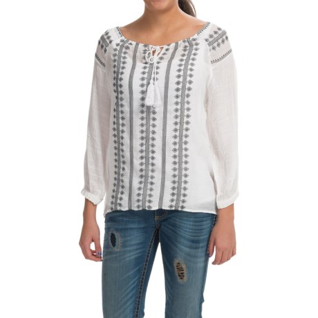 Resistol Embroidered Loretta Blouse - 3/4 Sleeve (For Women)