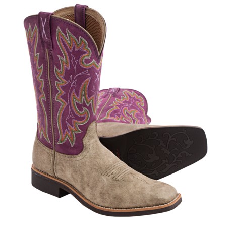 Twisted X Boots Top Hand Cowboy Boots - Leather, Square Toe (For Women)