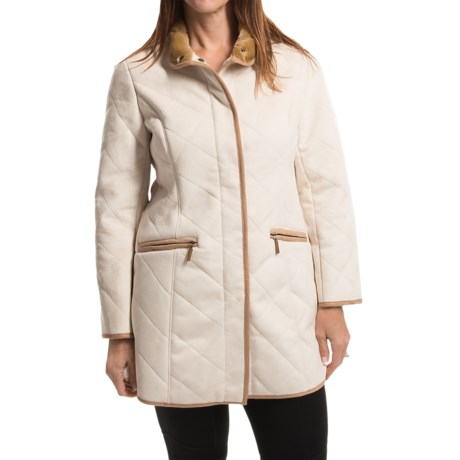Orvis Quilted Moleskin Winter Coat (For Women)
