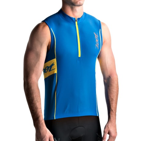 Zoot Sports High-Performance Tri Cycling Jersey - UPF 50+, Zip Neck, Sleeveless (For Men)
