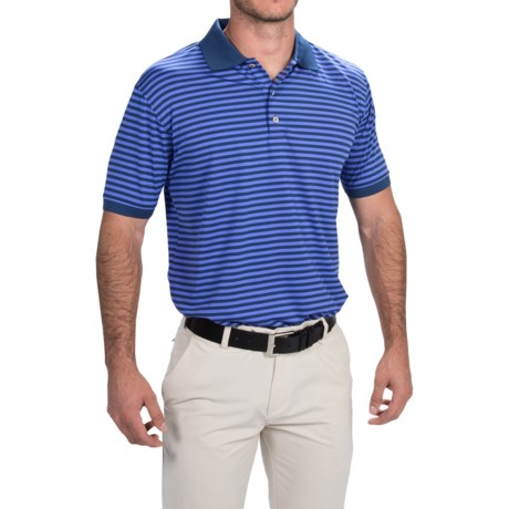 Peter Millar Cabana Stripe Polo Shirt - Short Sleeve (For Men)