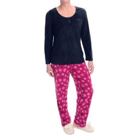 Carole Hochman Microfleece Pajamas - Long Sleeve (For Women)