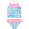 Floatimini Little Girls Sand Dollar Ruffle Bikini Set - UPF 50+, 2-Piece