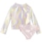 Penelope Mack Little Girls Pastel Rash Guard Set - UPF 50+, Long Sleeve