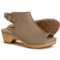 Dansko Lizzy Peep Toe Sandals - Nubuck (For Women)