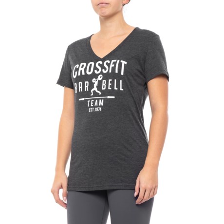 Reebok Crossfit® Graphic T-Shirt - V-Neck, Short Sleeve (For Women)