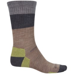Point6 Block Stripe Hiking Socks - Merino Wool, Crew (For Men and Women)