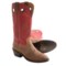 Double H Buckaroo Red Shank Cowboy Boots - 14”, U-Toe (For Men)