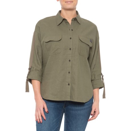 Eddie Bauer Linen-Rayon Utility Shirt - Long Sleeve (For Women)
