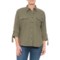 Eddie Bauer Linen-Rayon Utility Shirt - Long Sleeve (For Women)