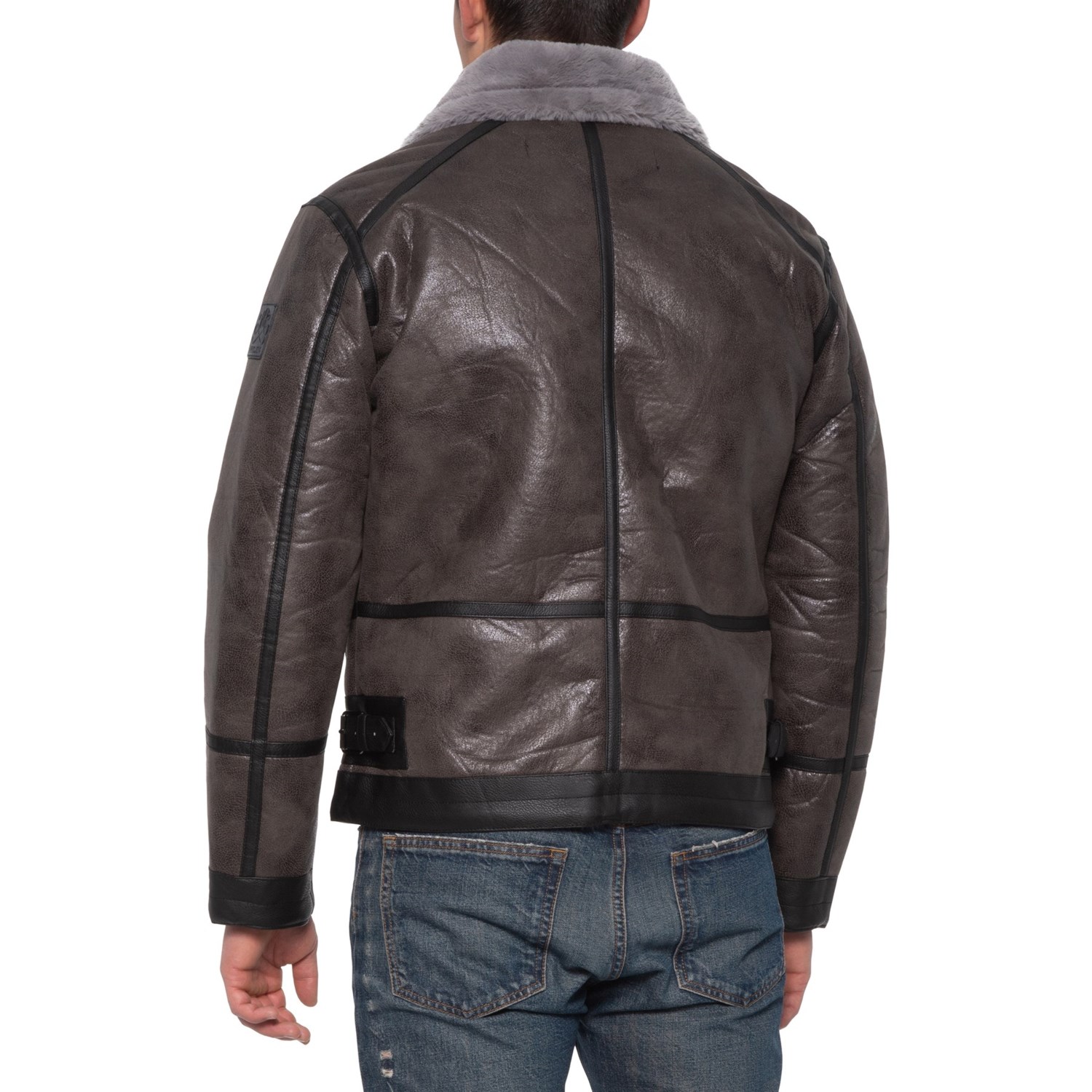 projek raw leather jacket