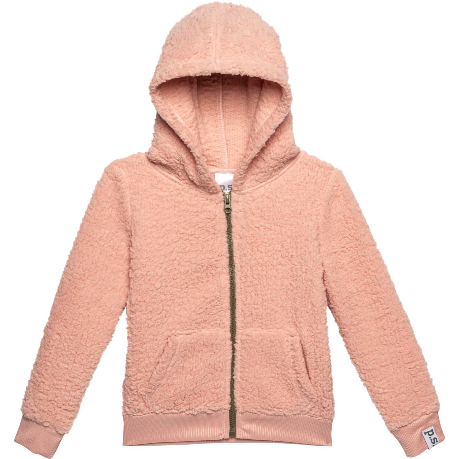 PS by Aero Little Girls Sherpa Hoodie - Full Zip - Save 50%