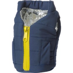 Puffin Drinkwear The Puffy Beverage Vest in Blue/Yellow