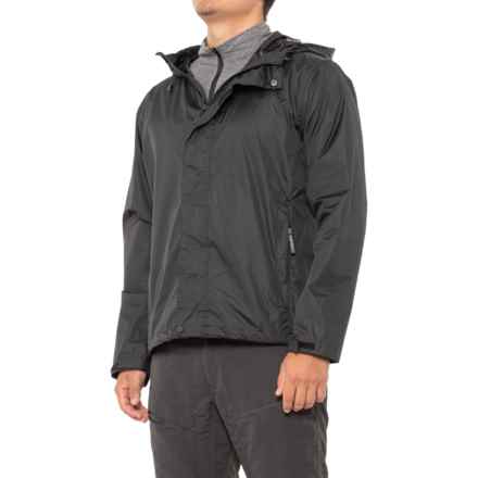 Pulse Pod Packable Rain Jacket - Waterproof (For Men) in Black