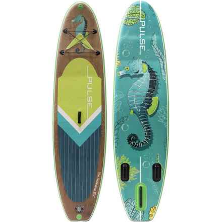 Pulse The Seahorse Inflatable Stand-Up Paddle Board Package - 10’6” in Multi