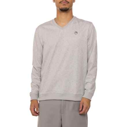 Puma Arnold Palmer CLOUDSPUN V-Neck Sweatshirt - UPF 40 in High Rise Heather