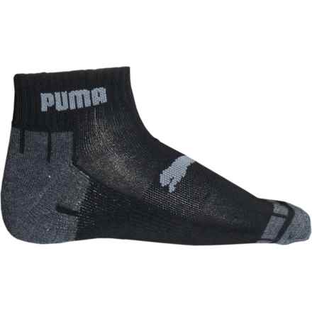 Puma Athletic Half Terry Socks - 6-Pack, Quarter Crew (For Men) in Charcoal