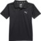 Puma Big Boys Active Essentials Pack Pique Performance Polo Shirt - Short Sleeve in Black