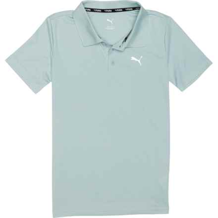 Puma Big Boys Active Essentials Pique Sport-Performance Polo Shirt - Short Sleeve in Modern Mint