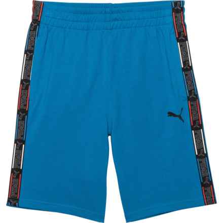 Puma Big Boys Athletics Club Heavy Jersey Shorts in Blue