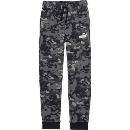 Puma Big Boys Camo Campus Fleece AOP Joggers in Black