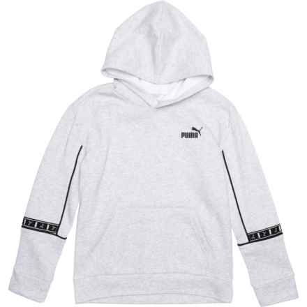 Puma Big Boys Class Pack Fleece Hoodie in Grey/Grey