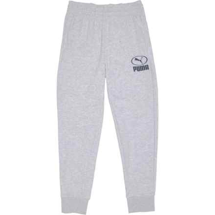Puma Big Boys Class Pack French Terry Essential Joggers in Grey/Grey
