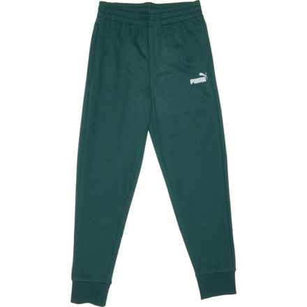 Puma Big Boys Foundations Essential French Terry Joggers in Green Terrain