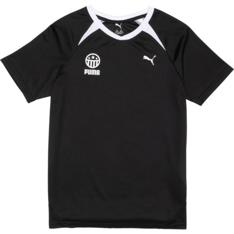 Puma Big Boys House of Graphics Interlock Mesh T-Shirt