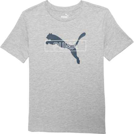 Puma Big Boys Logo Lab Pack T-Shirt - Short Sleeve in Grey/Grey