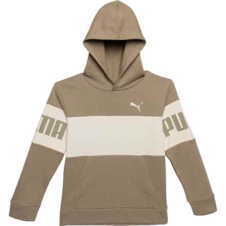 Puma Big Boys Power Pack Fleece Hoodie in Oak Branch