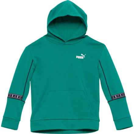 Puma Big Boys Sport Pack Fleece Pullover Hoodie in Evergreen