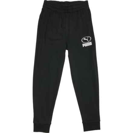 Puma Big Boys Sport Pack French Terry Essential Joggers in Black