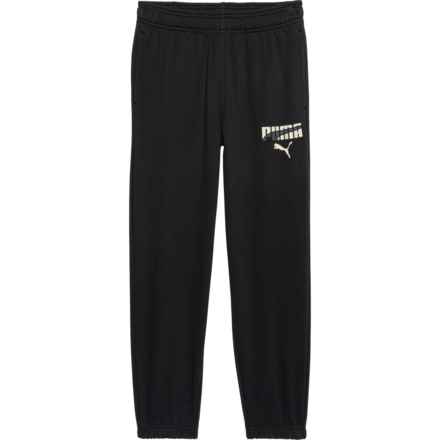 Puma Big Boys Vibe Check Pack Terry Joggers in Black