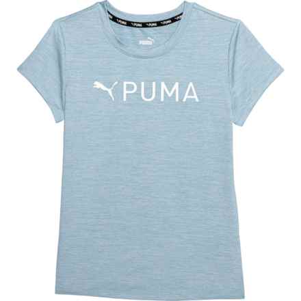 Puma Big Girls Active Essentials Pack Sport-Performance T-Shirt - Short Sleeve in Turquiose Surf
